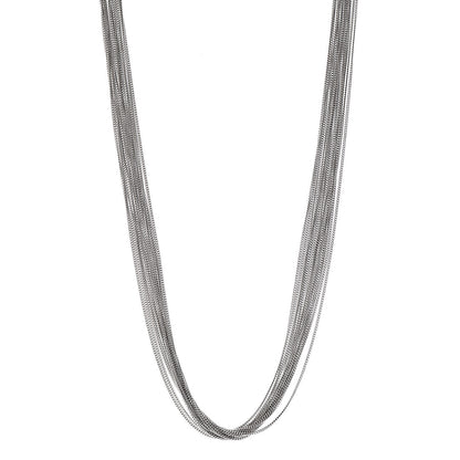Gucci Metal Bamboo Horsebit Necklace Silver 1 of 4