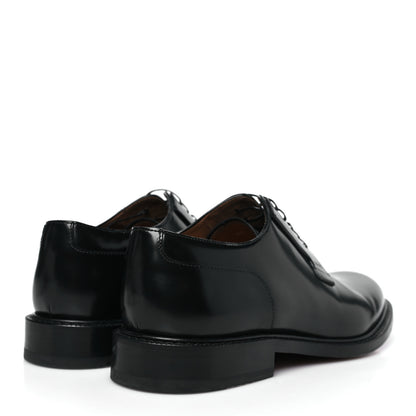 Christian Dior Polished Calfskin Mens Derby Shoes 44 Black 5 of 9