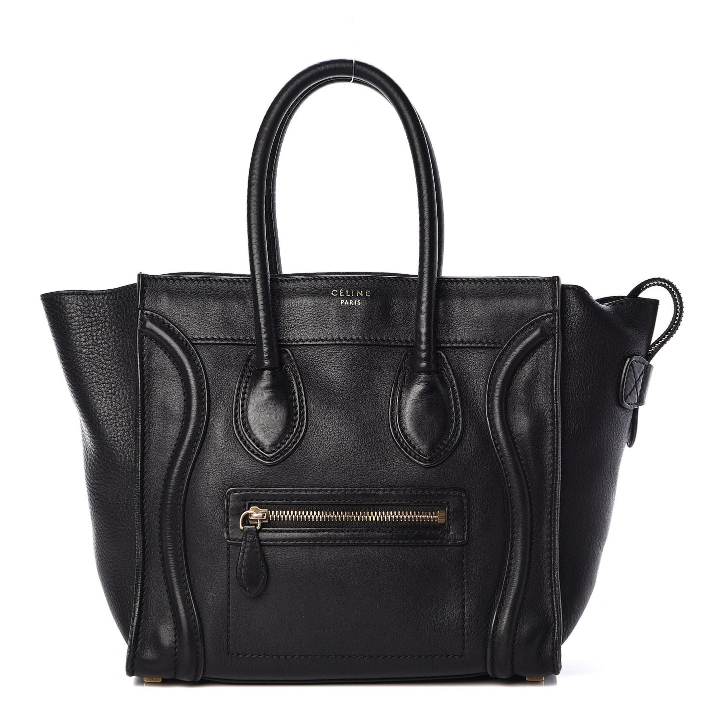 Calfskin Micro Luggage Black