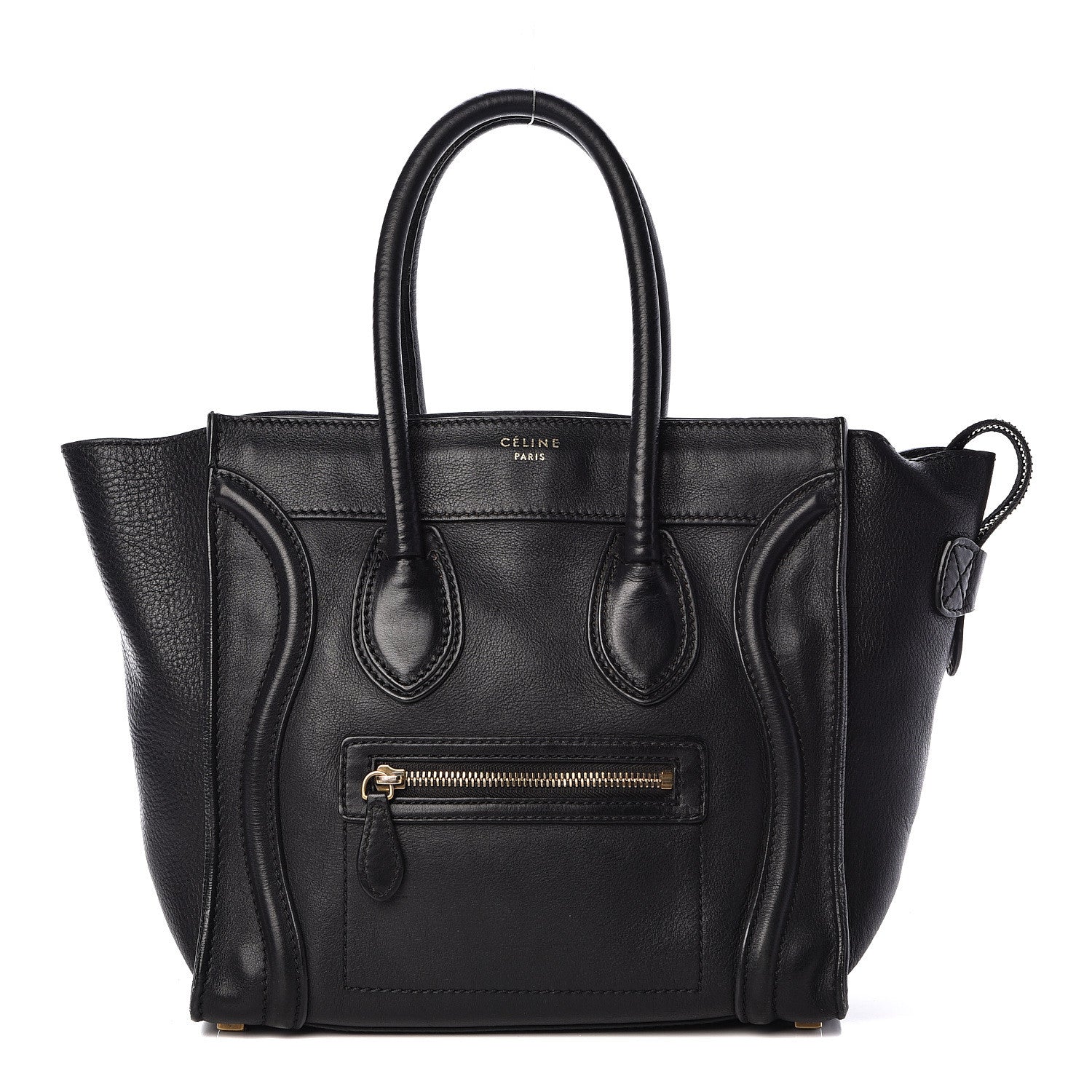 Celine Calfskin Micro Luggage Black 1 of 20