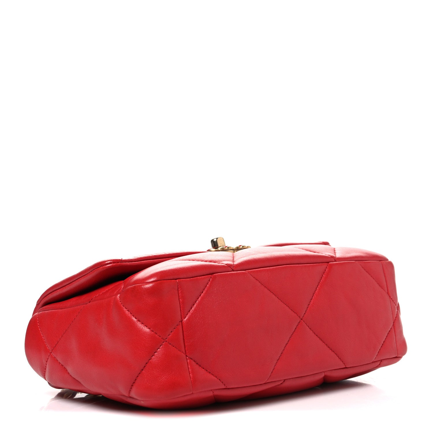 Chanel Lambskin Quilted Medium Chanel 19 Flap Red 4 of 10
