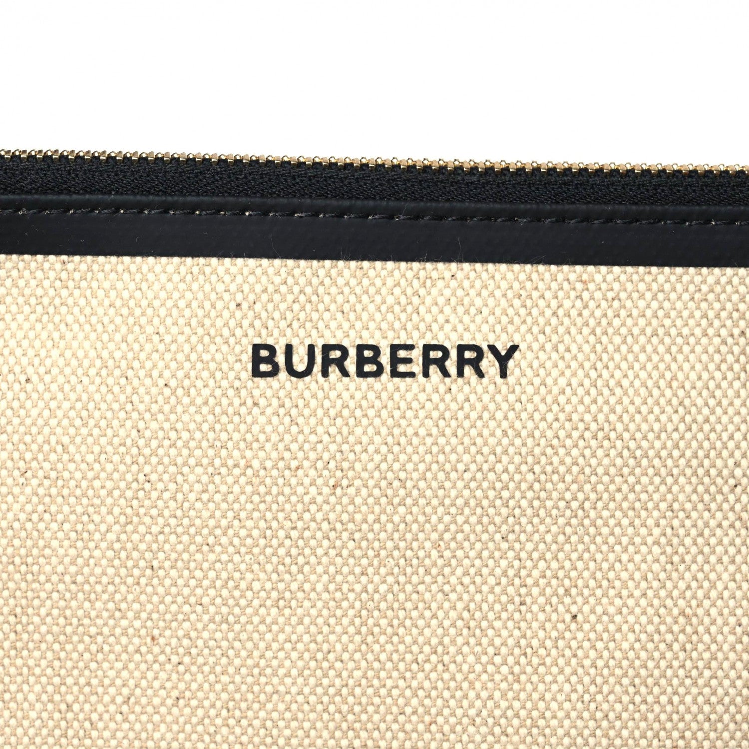Burberry Cotton Canvas Calfskin Large Soft Belted Tote Bag Natural 9 of 11