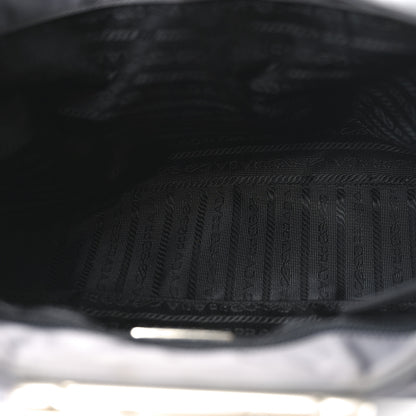 Prada Tessuto Nylon Metal Shoulder Bag Grey 5 of 9