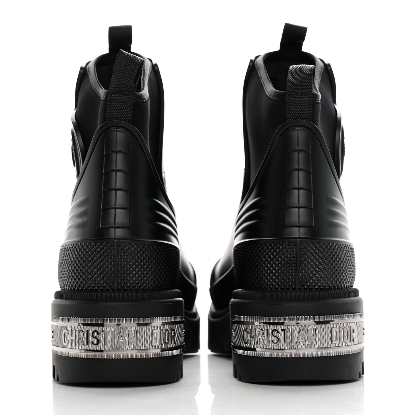 Neoprene Rubber Dior Genesis 30mm Ankle Boots 37 Black
