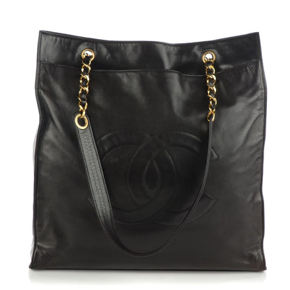 Chanel Lambskin CC Shopper Tote Black 1 of 9