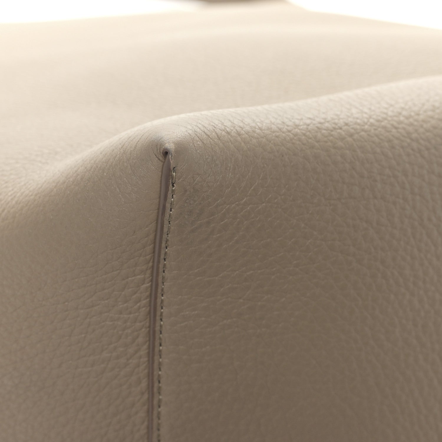 The Row Grained Calfskin Large N/S Park Tote Dark Taupe 9 of 10