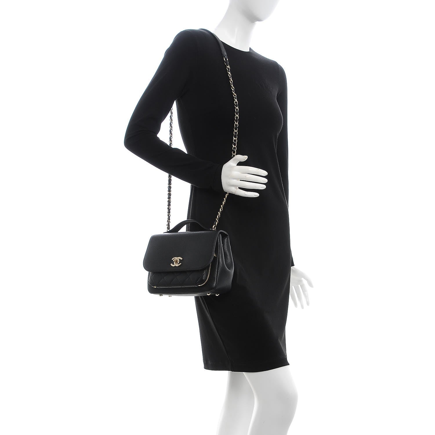 Chanel Caviar Quilted Medium Business Affinity Flap Black 2 of 8