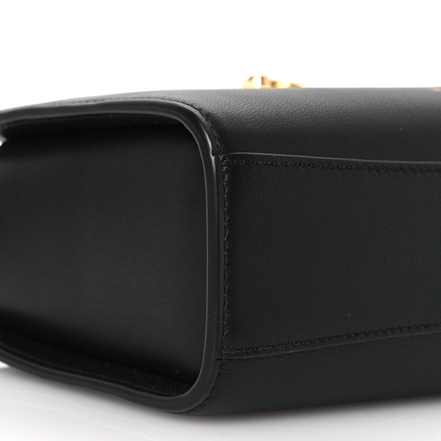 Smooth Calfskin Micro Iris Tote Black