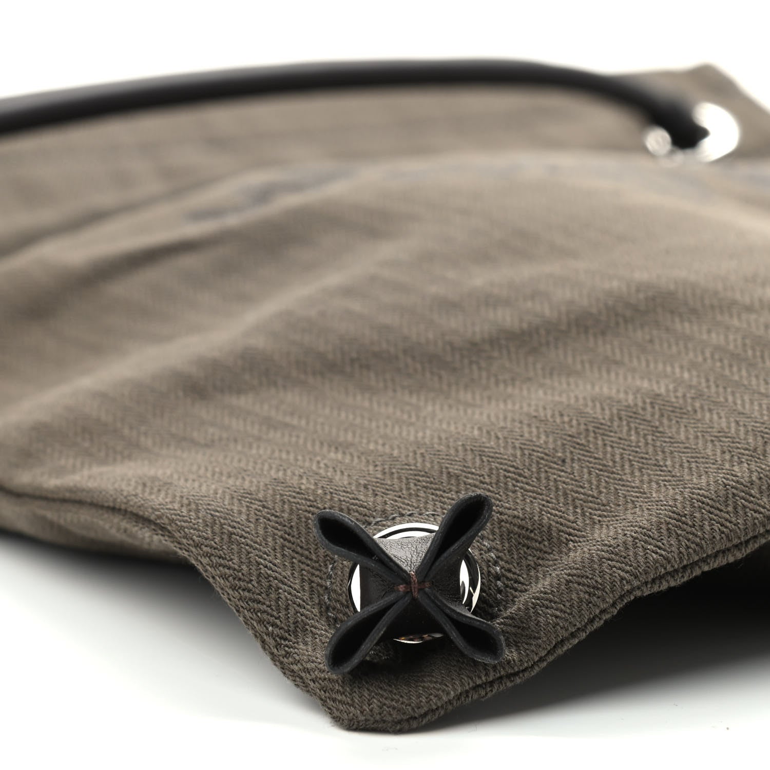 Hermes Herringbone Canvas Swift Maline Bag Kaki Ebene 7 of 8