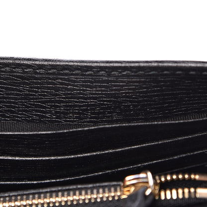 Gucci Textured Calfskin Medium Betty Chain Wallet Black 7 of 14