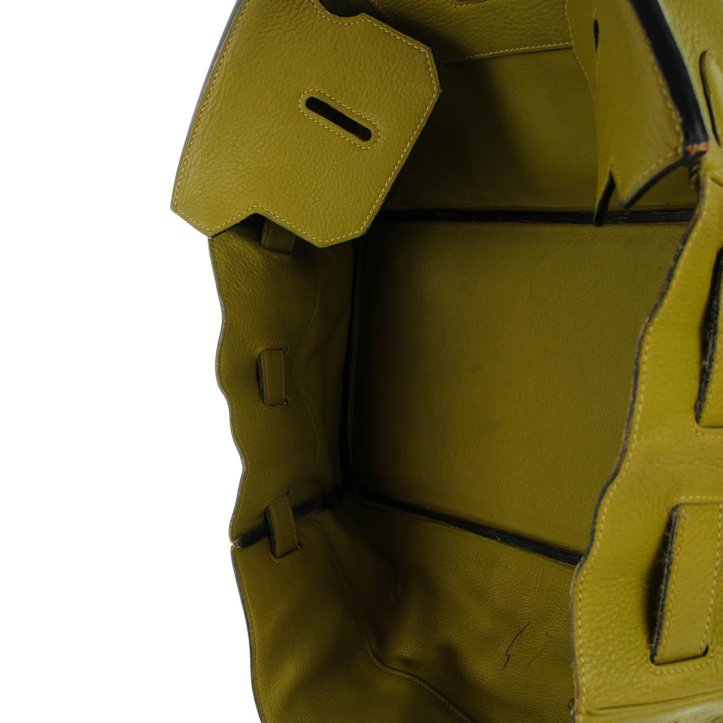 Taurillon Clemence JPG Birkin 42 Chartreuse