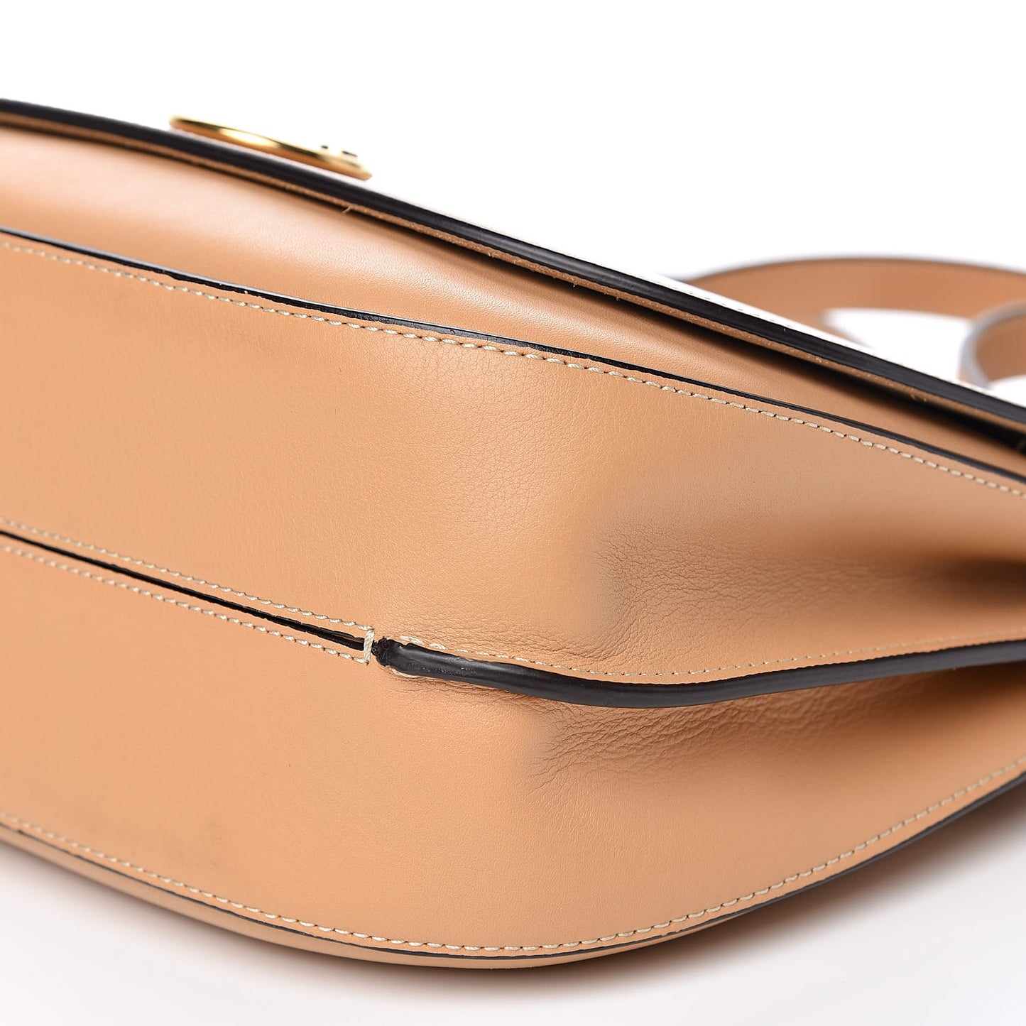 Silky Calfskin Amberley Satchel Dark Golden Yellow