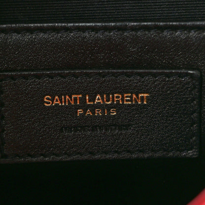 Saint Laurent Crinkled Calfskin Matelasse Monogram Baby Niki Chain Satchel Rouge Eros 6 of 11