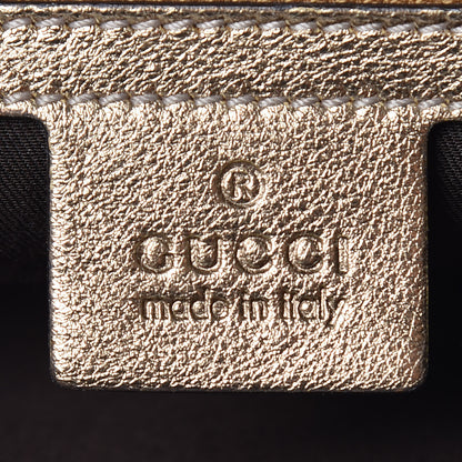 Gucci Crystal Monogram Babouska Hobo Gold 8 of 9