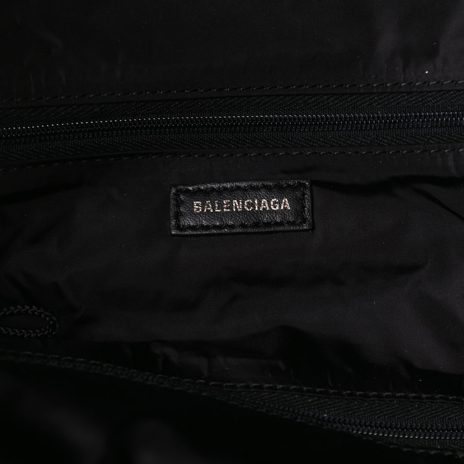 Balenciaga Textured Sport Nylon Logo Embroidered S Wheel Gym Bag Black Bleu Navy 8 of 10