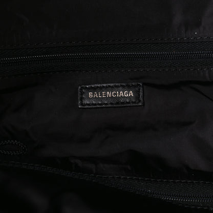 Balenciaga Textured Sport Nylon Logo Embroidered S Wheel Gym Bag Black Bleu Navy 8 of 10