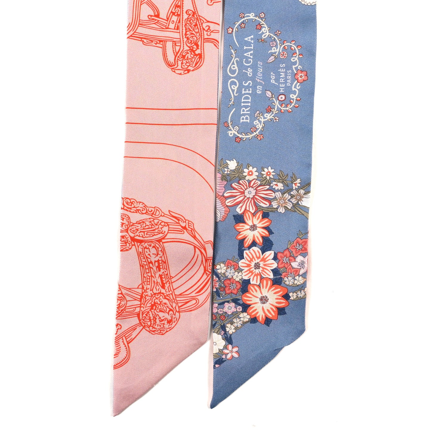 Silk Brides De Gala En Fleurs Twilly Blue Jean Rose Saumon