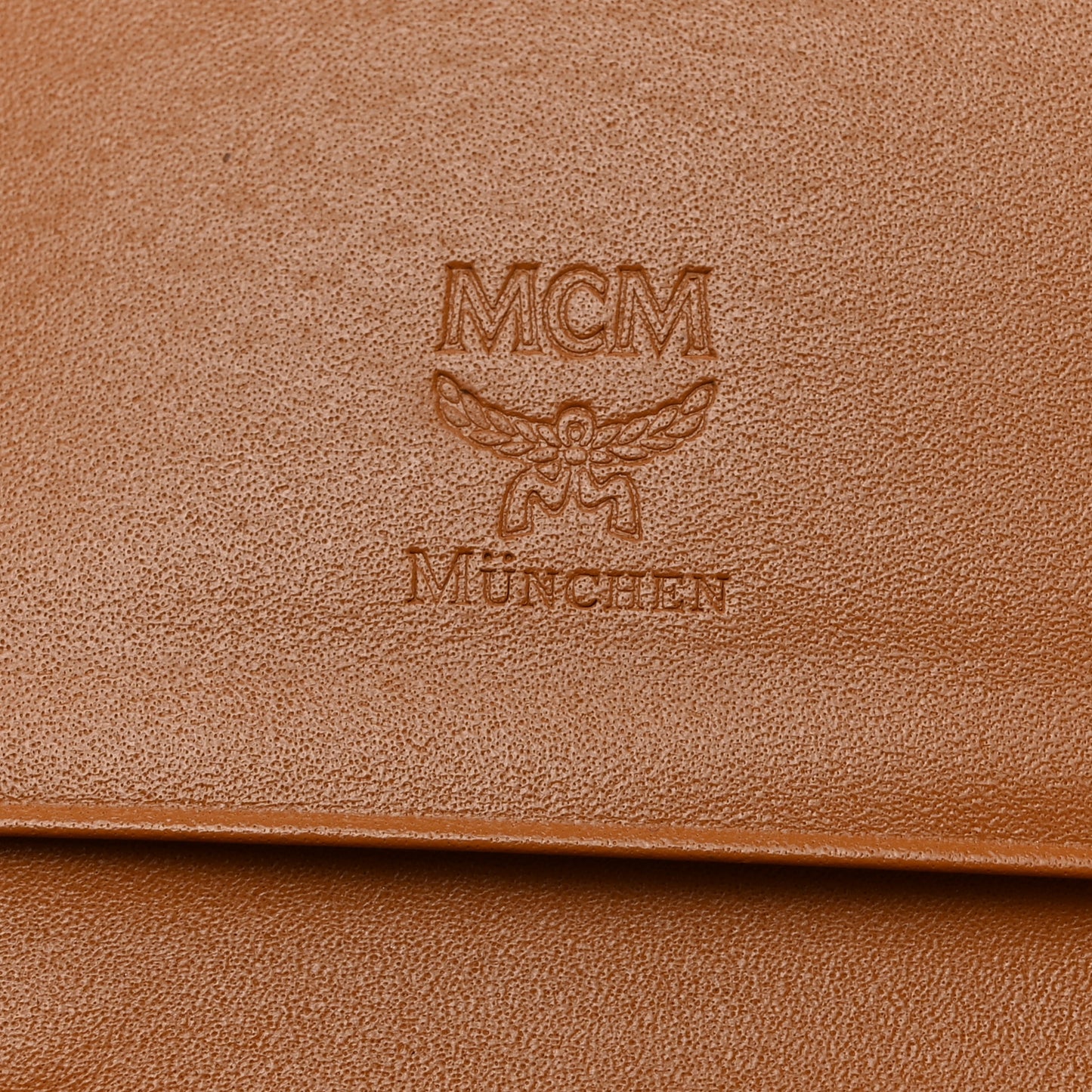 Visetos Studded Continental Flap Wallet Cognac
