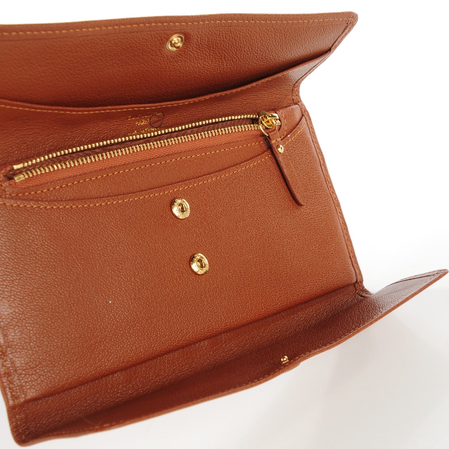 Louis Vuitton Calfskin Heritage Long Wallet Caramel 5 of 7