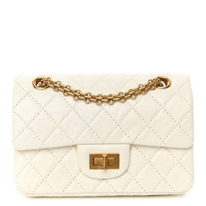 Chanel Aged Calfskin Quilted 2.55 Reissue Mini Flap White 1 of 11