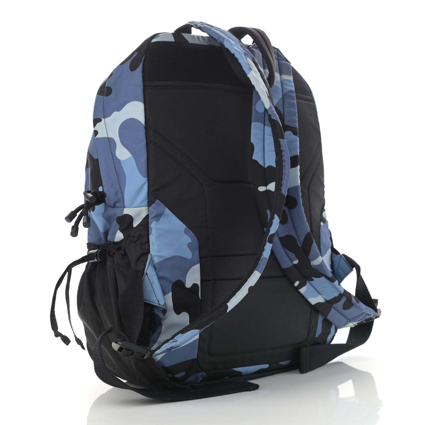Nylon Camouflage Backpack Blue