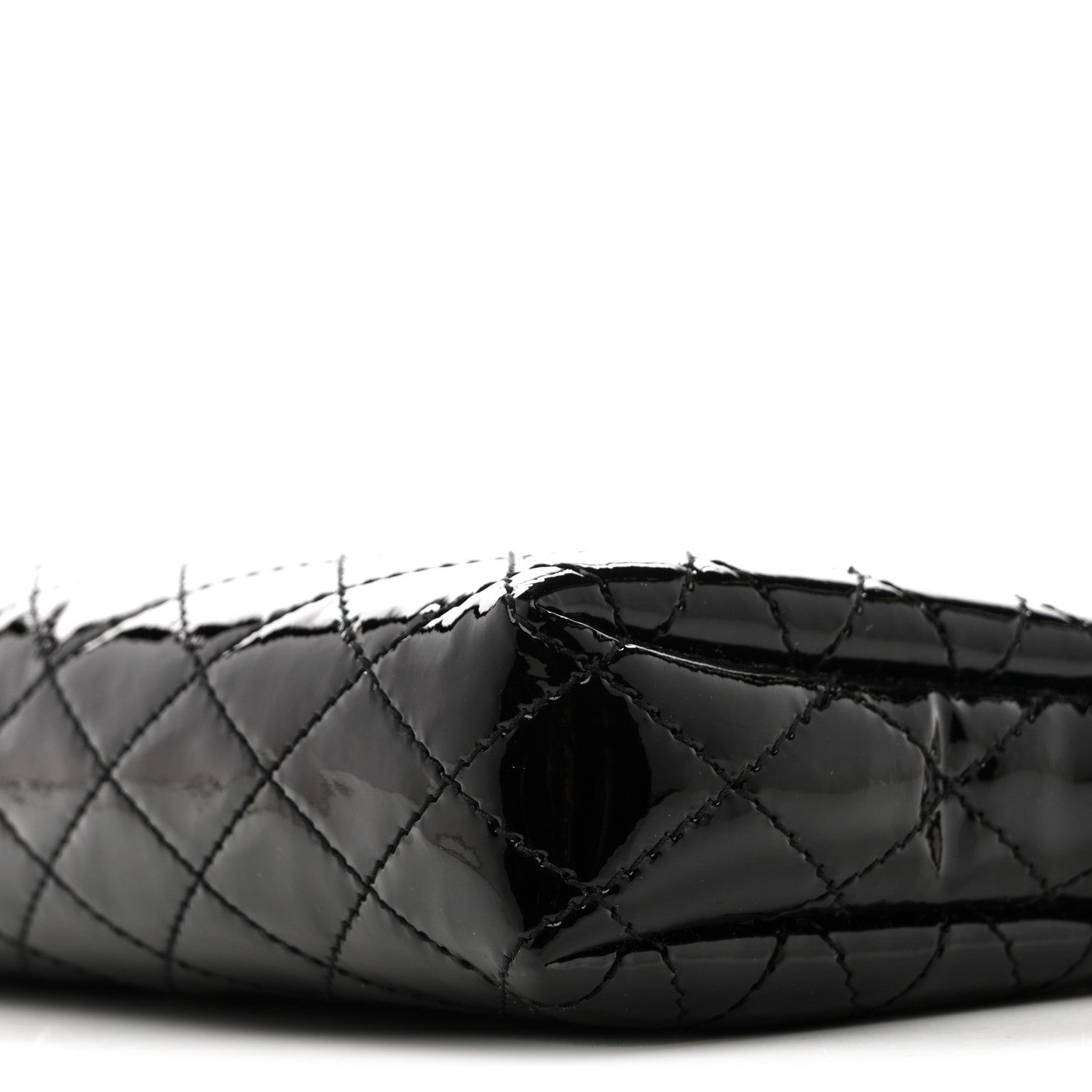 Saint Laurent Patent Quilted Gaby Zipped Pouch Black 10 of 14