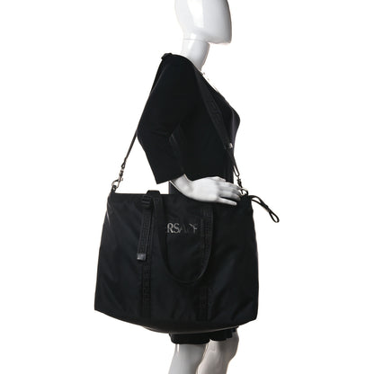 Versace Nylon La Greca Logo Tote Black 2 of 11