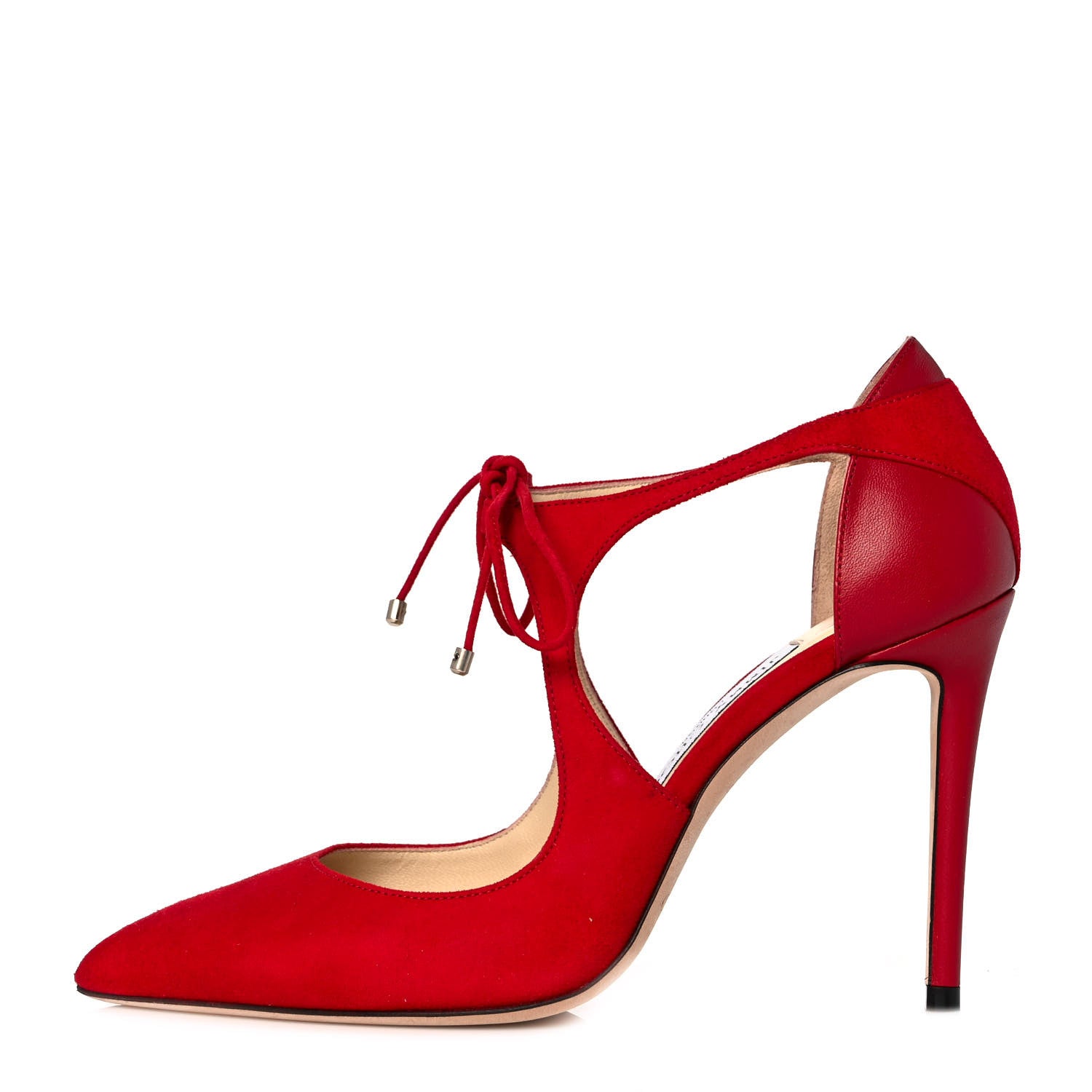 Jimmy Choo Suede Nappa Vanessa 85 Pumps 37 Red 1 of 7