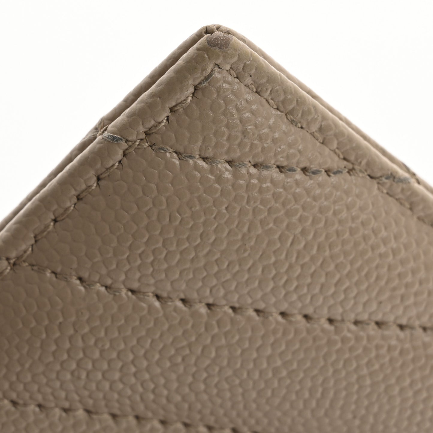 Grain De Poudre Matelasse Chevron Monogram Credit Card Case Nude Powder
