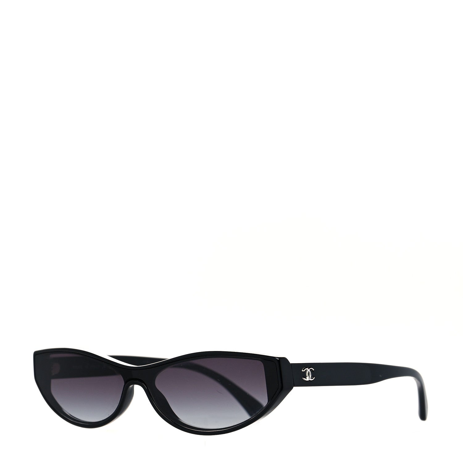 Chanel Acetate CC Cat Eye Sunglasses S415 Black 1 of 8