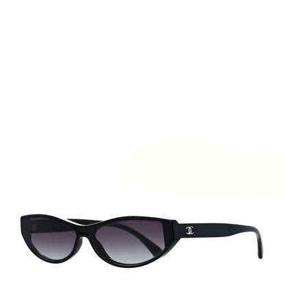 Chanel Acetate CC Cat Eye Sunglasses S415 Black 1 of 8