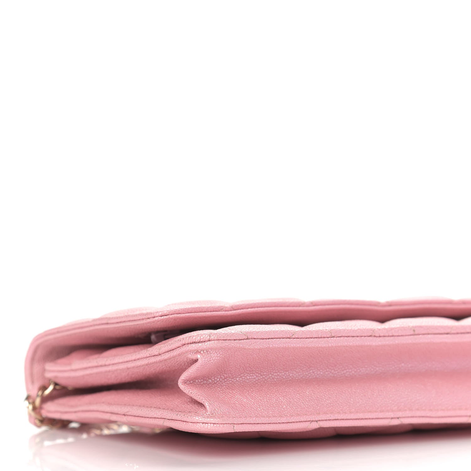 Chanel Iridescent Caviar Quilted Wallet on Chain WOC Rose Pink 8 of 9