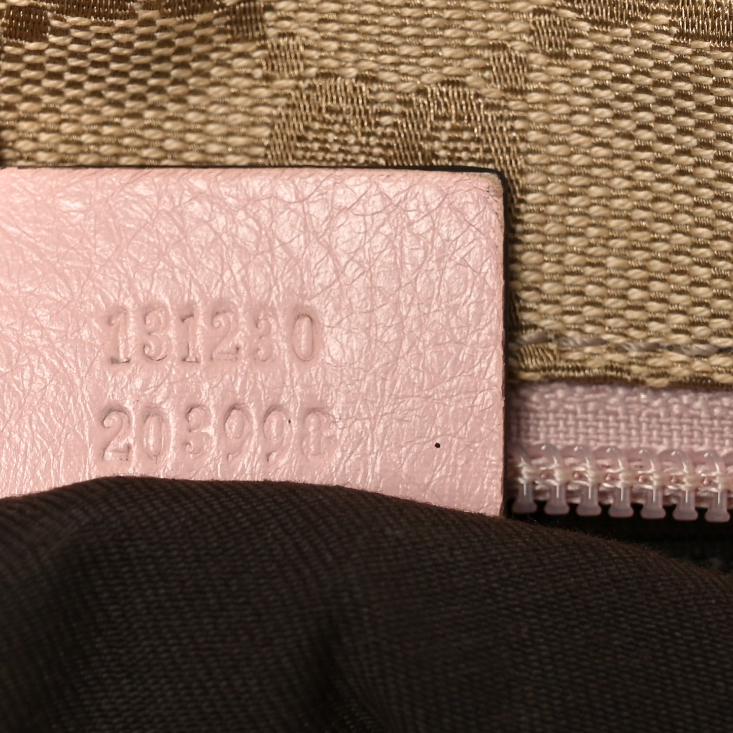 GG Monogram Medium Web Handle Bucket Tote Pink Blue