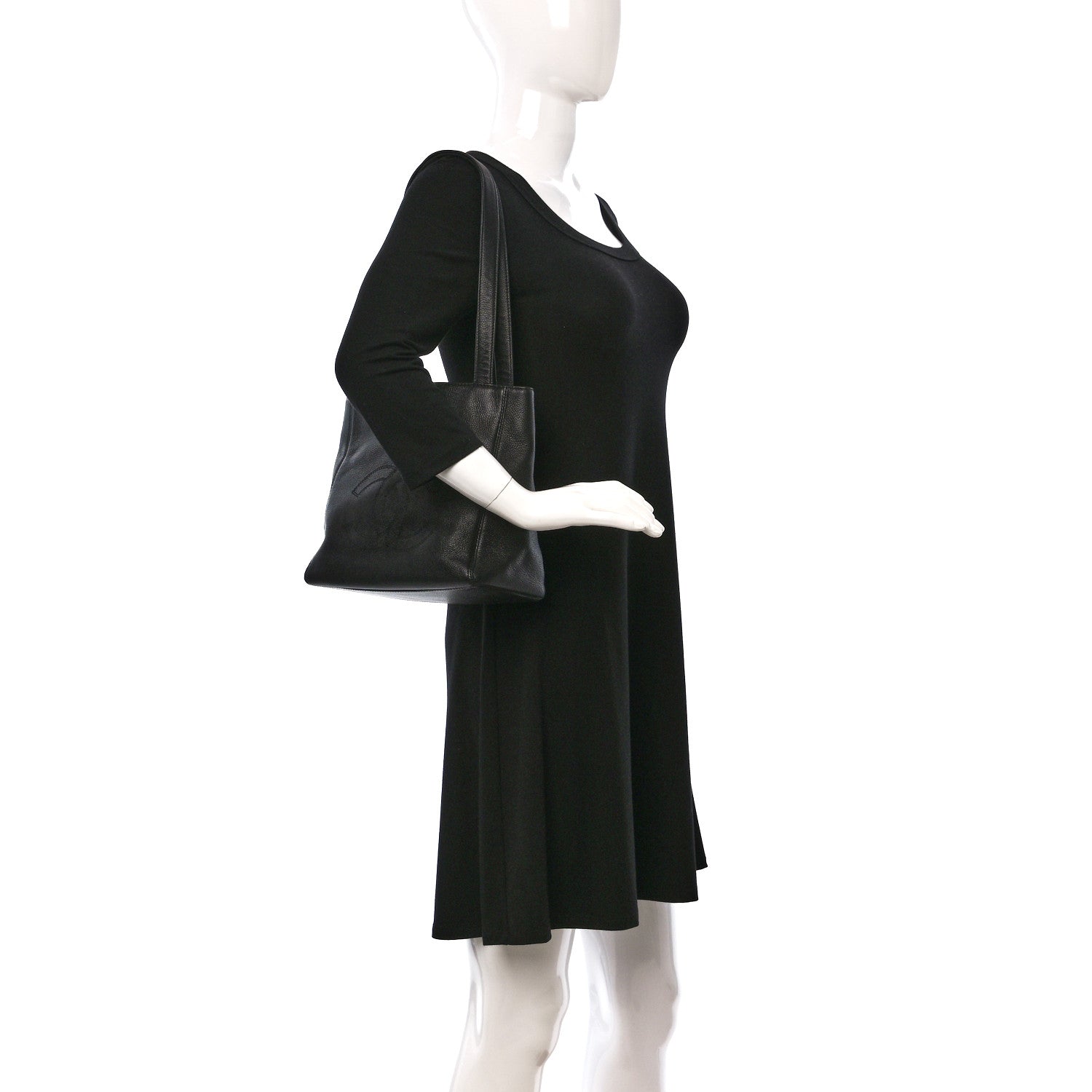 Chanel Calfskin CC Timeless Tote Black 2 of 9