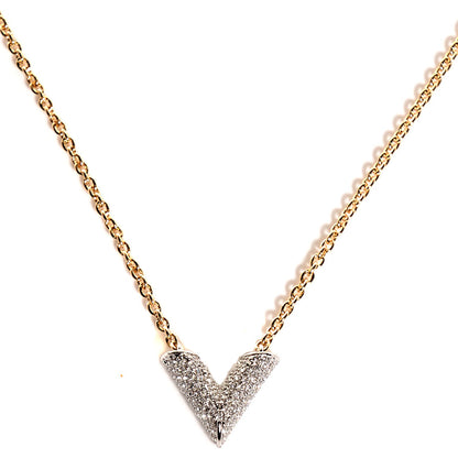 Louis Vuitton Swarovski Essential V Strass Necklace 1 of 7