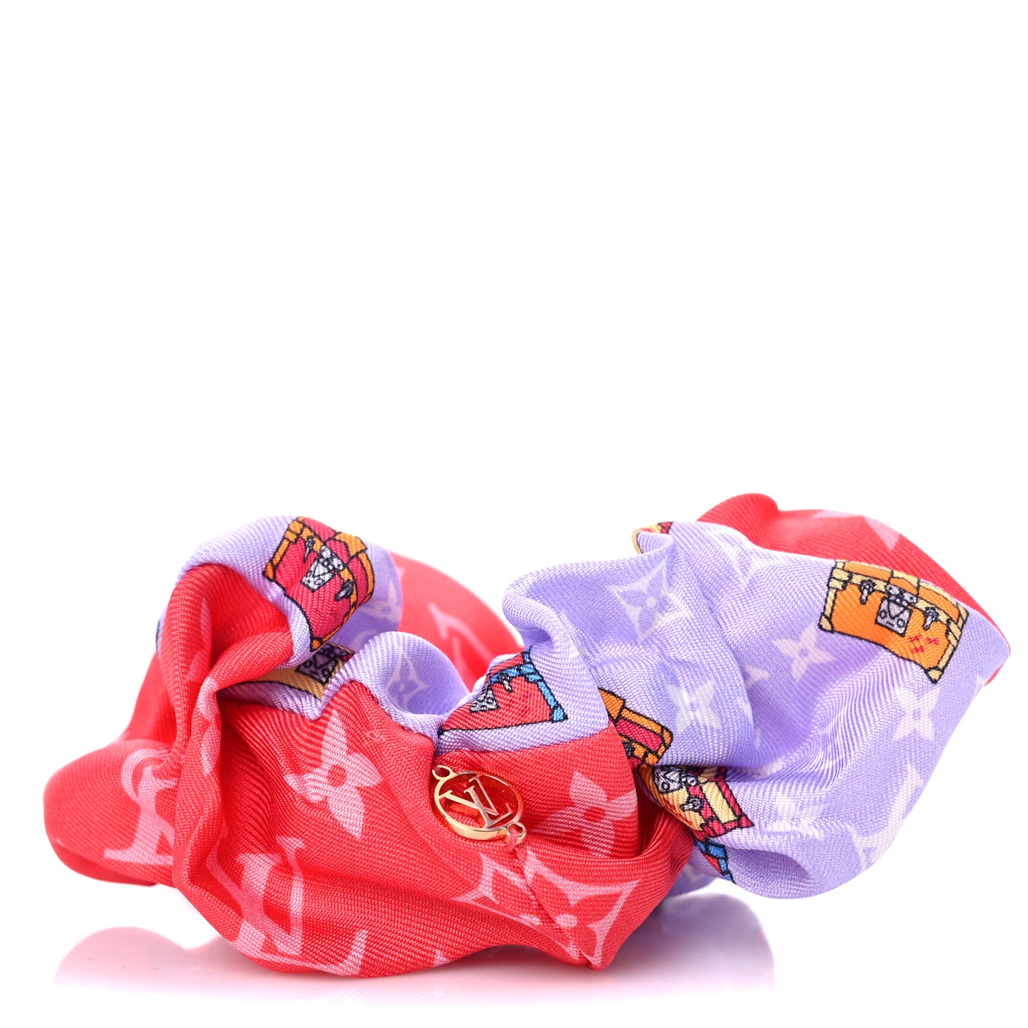 Louis Vuitton Silk Minimalle Scrunchie Pink 1 of 4