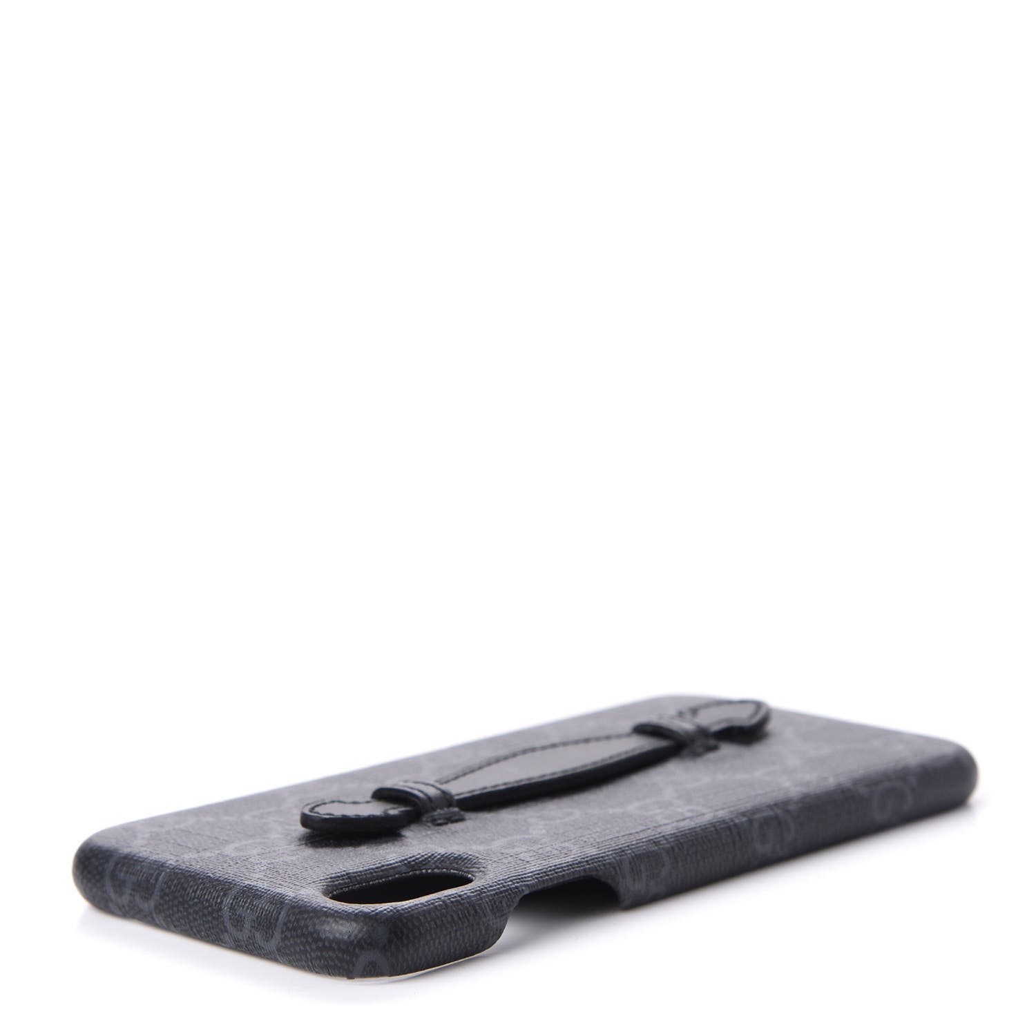 Gucci GG Supreme Monogram Top Handle iPhone XS Max Case Black 3 of 9
