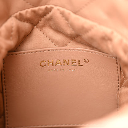 Chanel Shiny Calfskin Quilted Mini Chanel 22 Dark Beige 6 of 10