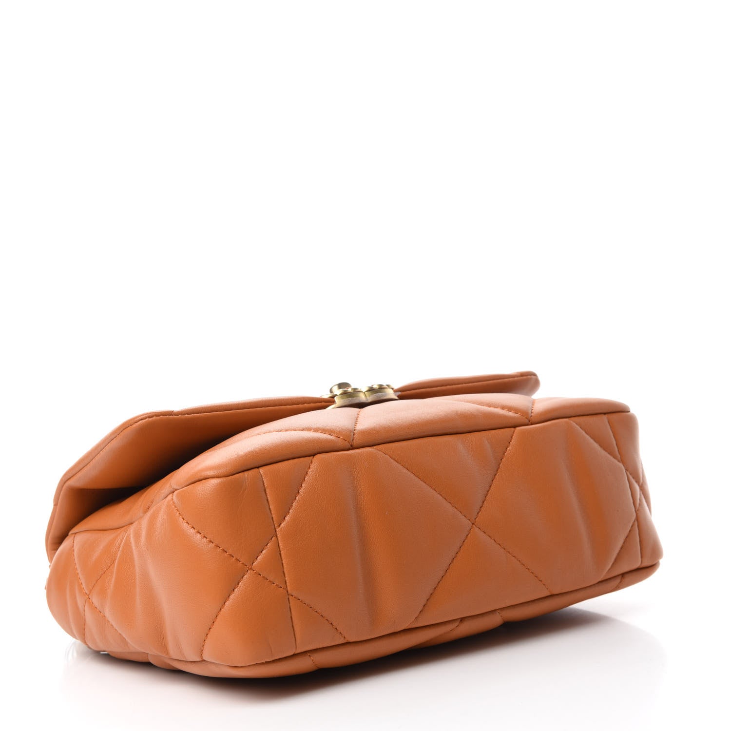 Chanel Lambskin Quilted Medium Chanel 19 Flap Light Brown 4 of 10