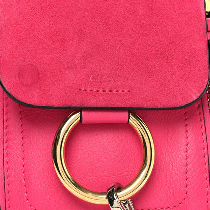 Chloe Suede Calfskin Mini Faye Backpack Fuchsia Rose 8 of 11