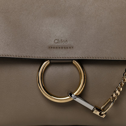 Chloe Calfskin Small Faye Day Shoulder Bag Motty Grey 8 of 10