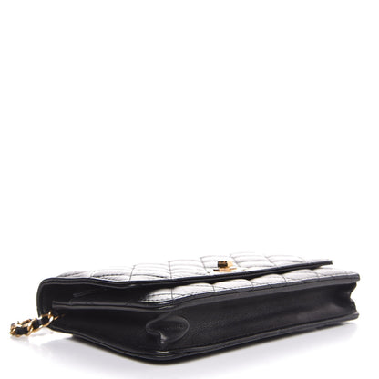 Chanel Aged Calfskin Quilted Reissue Wallet On Chain WOC Black 4 of 8