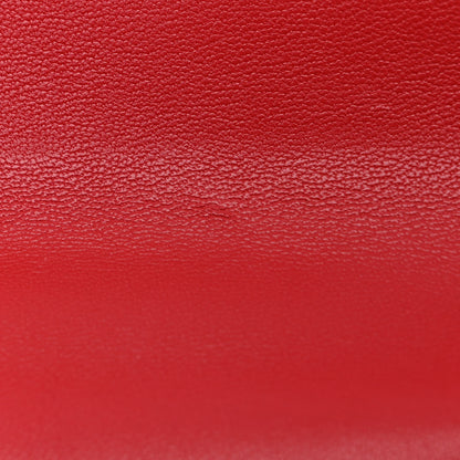 Chanel Lambskin Quilted Small Chain Infinity Top Handle Flap Dark Red 11 of 11