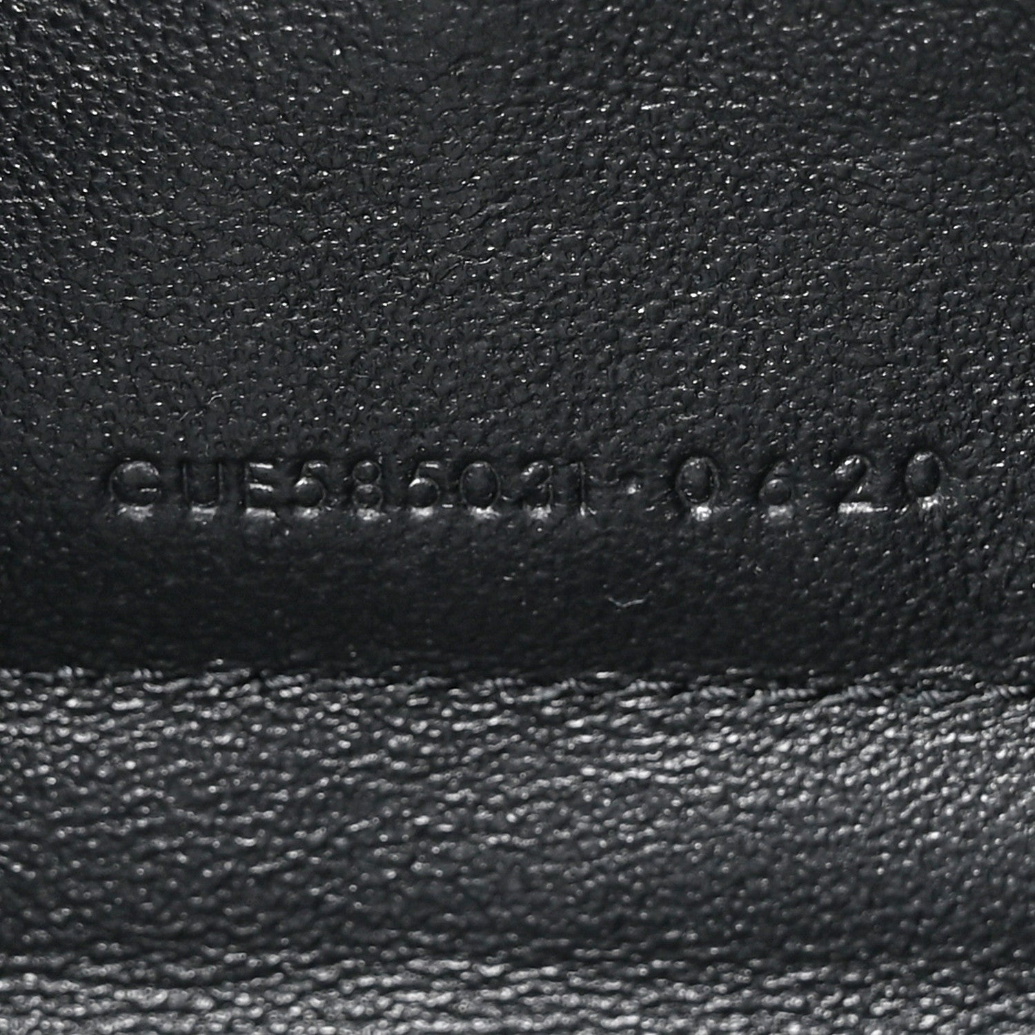 Saint Laurent Lambskin Diamond Quilted Becky Chain Wallet Black 7 of 13