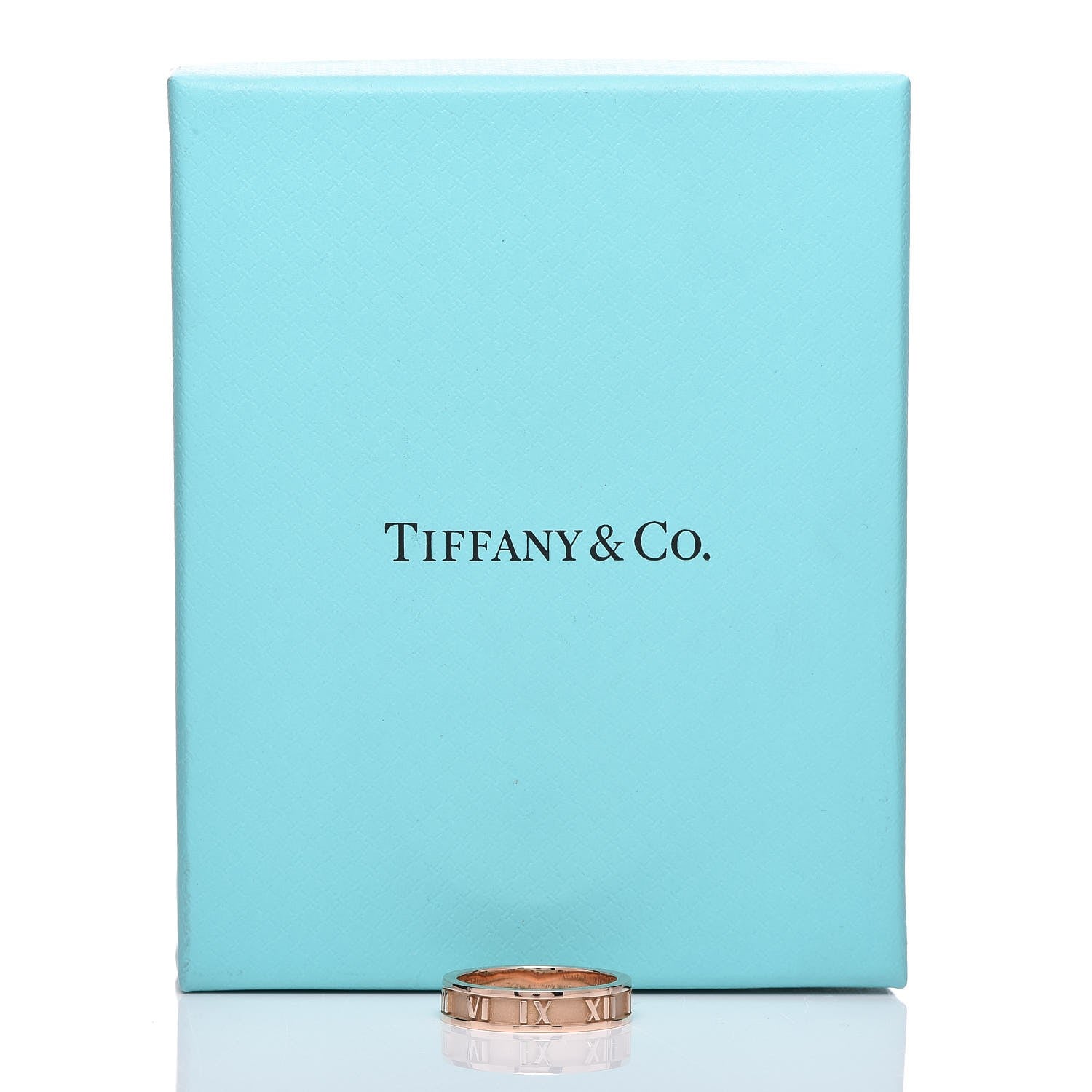 Tiffany 18K Rose Gold Atlas Ring 50 5.5 7 of 7