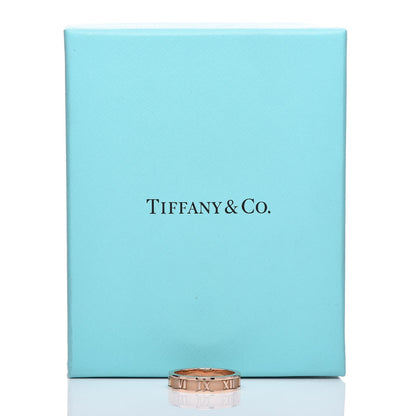 Tiffany 18K Rose Gold Atlas Ring 50 5.5 7 of 7