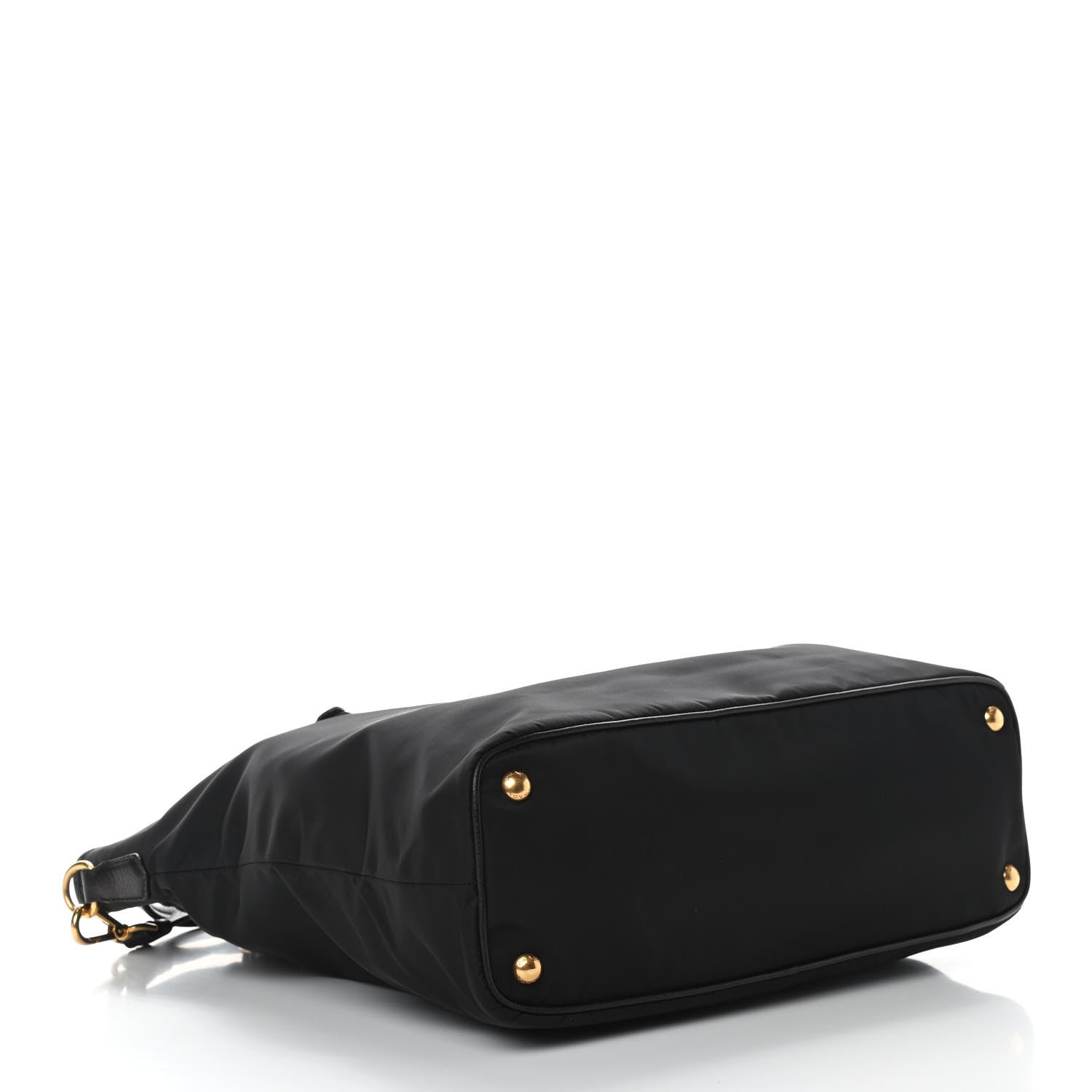 Prada Tessuto Nylon Vitello Daino Tote Black 3 of 11