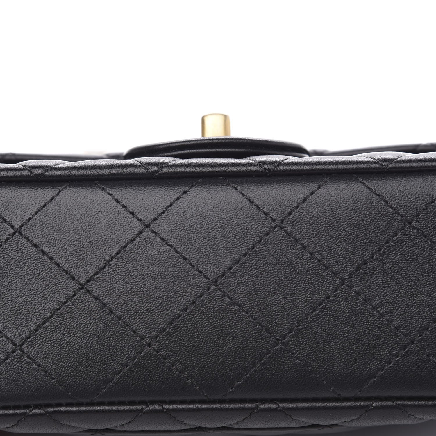 Chanel Lambskin Quilted Mini Rectangular Flap Black 10 of 12