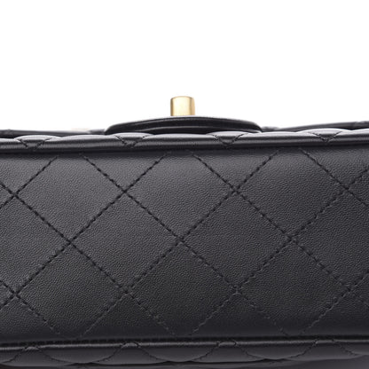 Chanel Lambskin Quilted Mini Rectangular Flap Black 10 of 12