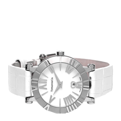 Tiffany Stainless Steel Alligator 30mm Atlas Quartz Watch 2 of 4